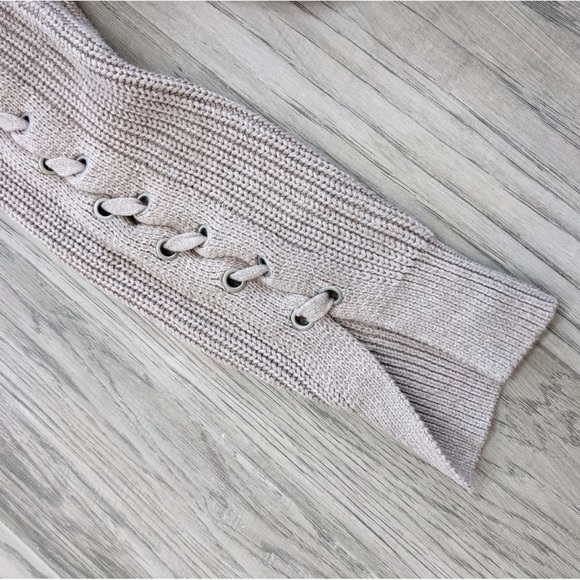 ❣️SOLD❣️All Saints Aria Laced Mauve Jumper Sweater - Picture 4 of 7